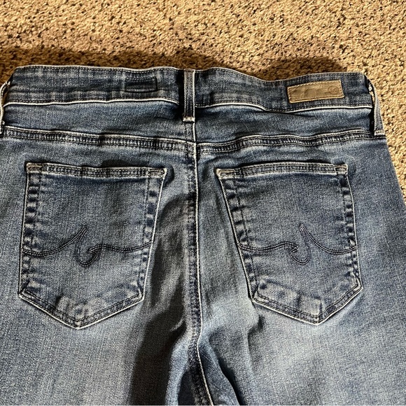 AG Adriano Goldschmied Women’s Blue The Farrah Skinny Ankle Cuff Slit Jeans 29 - Picture 10 of 16